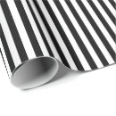 Recherche de rayures noires et blanches papier cadeau Élégant