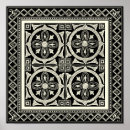 Recherche de motif de mandala posters Noir blanc