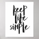 Recherche de citations conservatrices posters Garder la vie simple