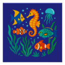 Recherche de poissons tropicaux posters Sous marin