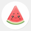 Recherche de pastèques drôles autocollants Nourriture