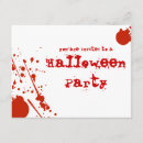 Recherche de sang de halloween invitations Fête