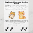Recherche de domestiques prospectus Chien