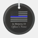 Recherche de policiers ornements Ligne bleue