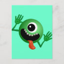 Recherche de monstres mignons cartes postales Enfants
