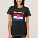 Recherche de hrvatska tshirts Drapeau