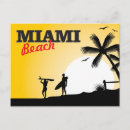 Zoek naar miami zonsondergang briefkaarten Oceaan