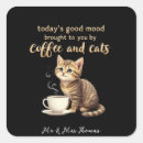 Recherche de bonne humeur autocollants Café