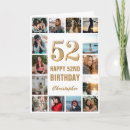 Recherche de de 52 ans anniversaire cartes Cinquante deuxième