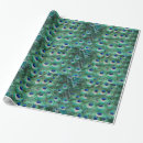 Recherche de plume paon papier cadeau Vert