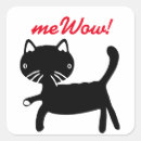 Recherche de le chat blanc autocollants Noir et blanc