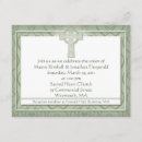 Recherche de irlandais mariage invitations Vert