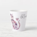Recherche de chats romantiques tasses Floral