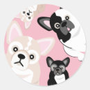 Recherche de chiot bouledogue autocollants Anniversaire