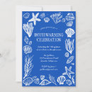 Recherche de coquillages bleus invitations Moderne