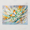 Recherche de papillon orange cartes postales Nature