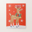 Recherche de nez rouge puzzles Hiver