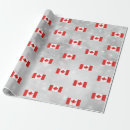 Recherche de drapeau du canada papier cadeau Rouge