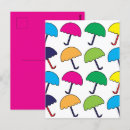 Recherche de parapluie coloré cartes postales Moderne