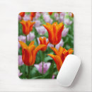 Recherche de tulipe orange tapis souris Nature