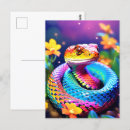 Recherche de serpent rose cartes postales Pour tous
