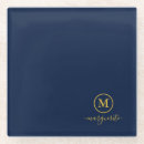 Recherche de bleu marine dessous de verres Script