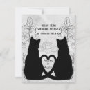 Recherche de deux chats invitations Noir et blanc