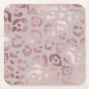 Recherche de léopard rose dessous de verres Motif