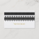 Recherche de dentelle noire cartes visite Vintage
