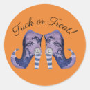 Recherche de chaussures de sorcière autocollants Orange