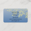 Recherche de holistique cartes visite Feuille