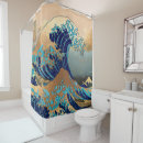 Recherche de hokusai rideaux douche Vague