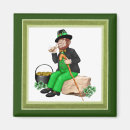 Recherche de trèfle irlandais magnets Lutin