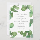 Recherche de watercolor save the dates Vert et blanc