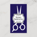 Recherche de ciseaux vintages cartes visite Barbier