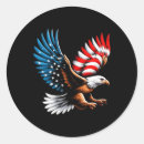 Recherche de bald eagle autocollants Drapeau