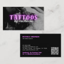 Recherche de artiste de tatouage cartes visite Élégant