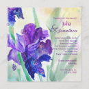 Recherche de iris pourpre invitations Aquarelle
