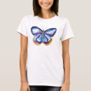 Zoek naar blauwe vlinder tshirts Waterverf