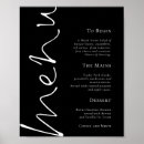 Recherche de affiche mariage menus Moderne