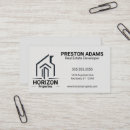 Recherche de promoteur immobilier cartes visite Professionnel