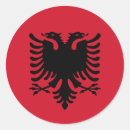 Recherche de drapeau albanais autocollants Pays