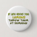 Zoek naar citroenen buttons Humor