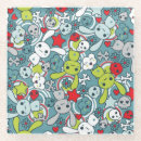 Recherche de motif kawaii dessous de verres Arrière plan