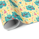 Recherche de anniversaire de monstre papier cadeau Bleu