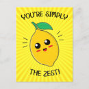 Recherche de fruit kawaii cartes postales Mignon