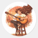 Recherche de artiste de musique autocollants Artistique