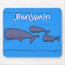 Recherche de baleine mignonne tapis souris Mer