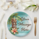 Recherche de tiki assiettes en papier Hawaii