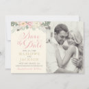 Recherche de vintage wedding save the dates Floral
